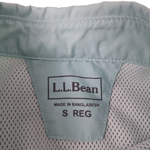 L.L Bean Women Small Vented Long Sleeve Outdoor Hiking Button Down Shirt Pockets - Picture 10 of 15